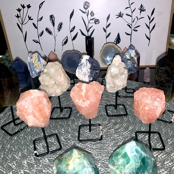 🌈 Crystal specimens- Rose Quartz, Kyanite, Clear Quartz, Sodalite, Smokey … - Picture 8 of 16